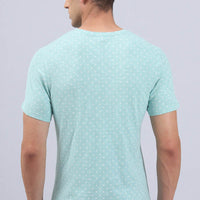 SkyBlue Print T-Shirt