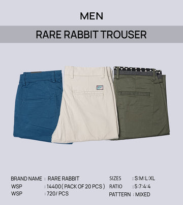 Rare Rabbit Mix Trousers(Pack of 20)