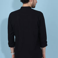 Black  Plain  Shirt