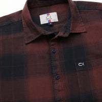 Brown  Plain  Shirt