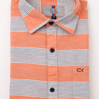Orange  Plain  Shirt