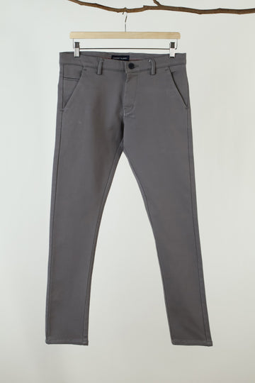 Grey  Plain  Trouser