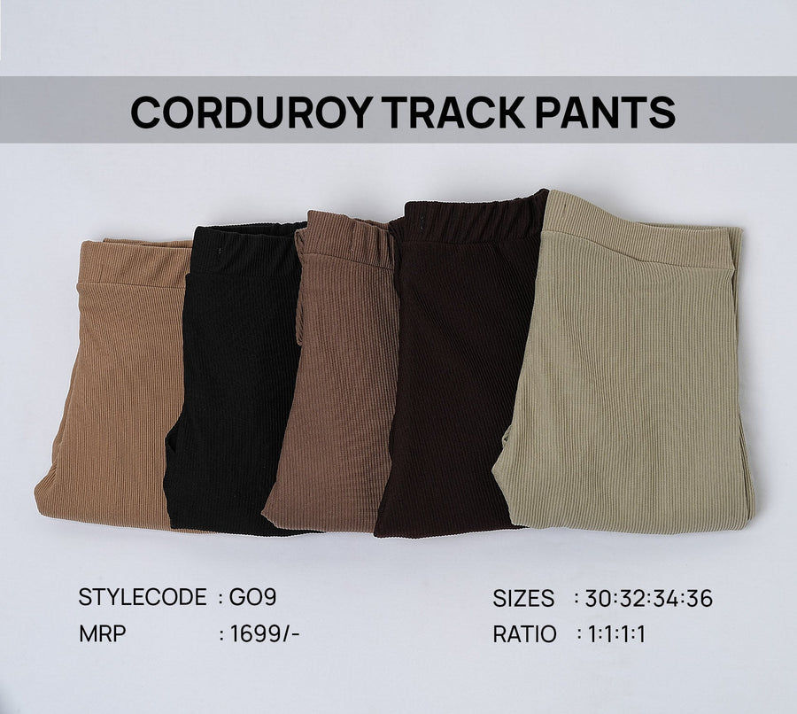 Corduroy Track Pants (Power Lycra)