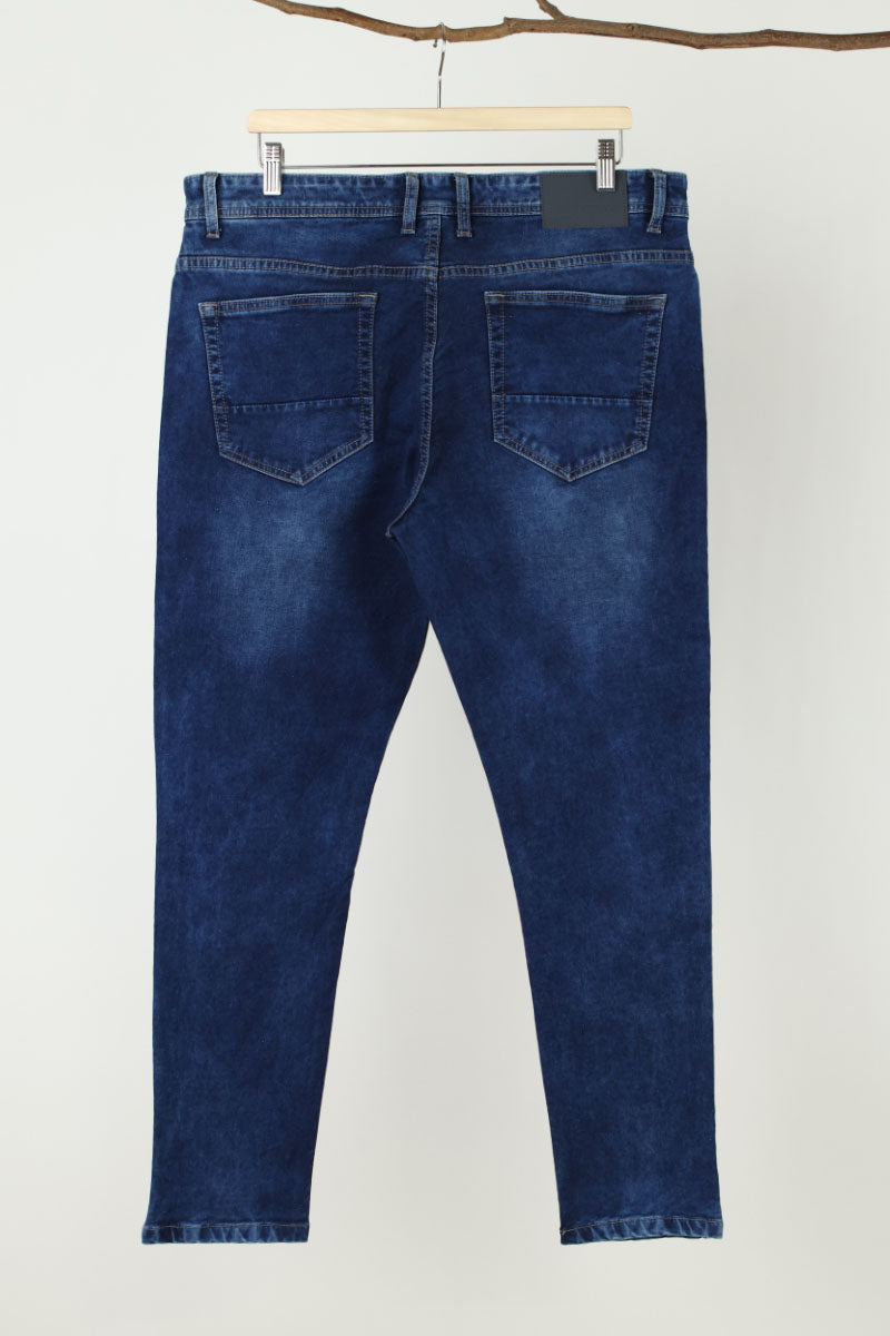 Blue  Plain  Jeans