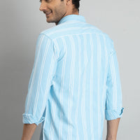 Sky Blue Stripes Shirt