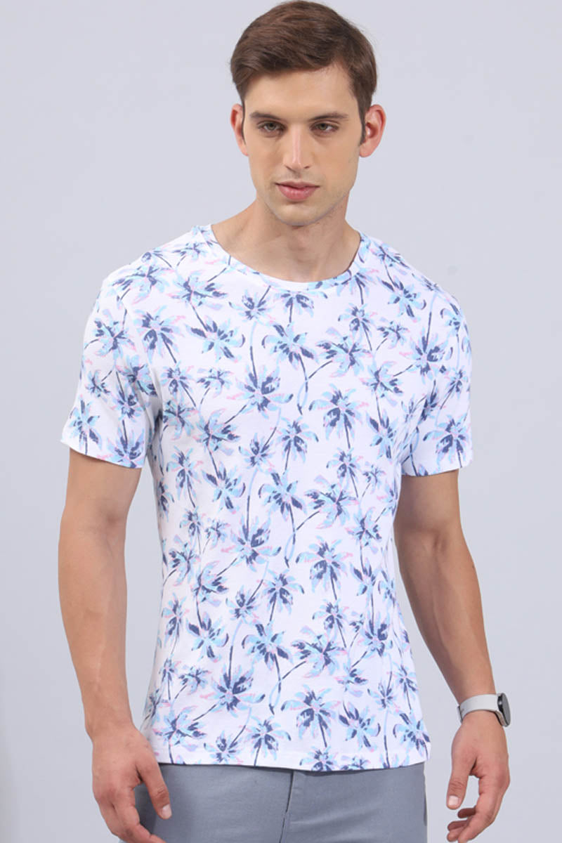 SkyBlue Print T-Shirt