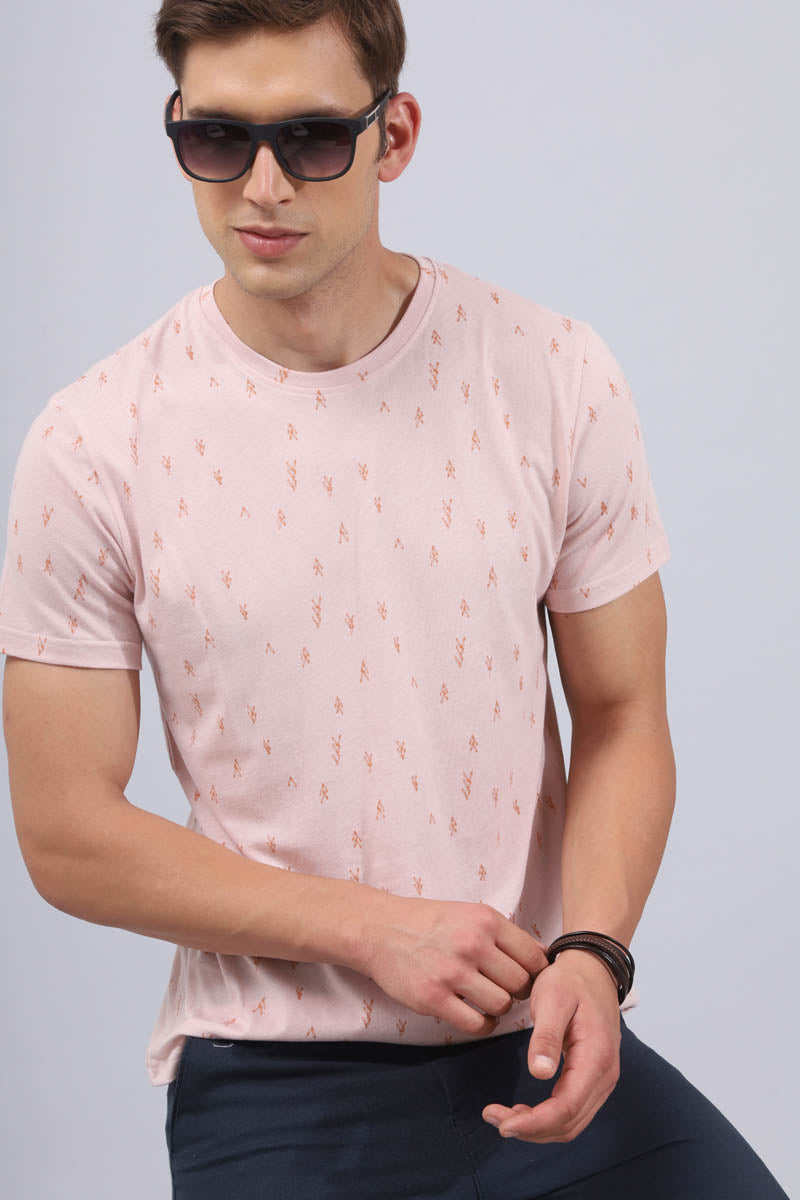 Pink Print T-Shirt