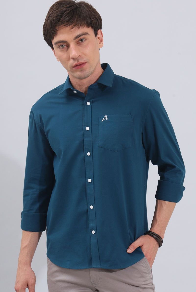 Blue Plain shirt
