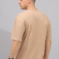 Cream Plain T-Shirt