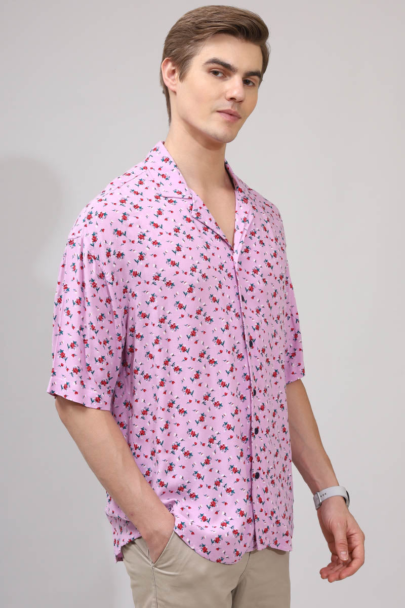 Pink  Print  Shirt