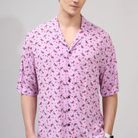 Pink  Print  Shirt