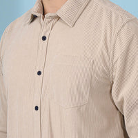 Cream  Plain  Shirt