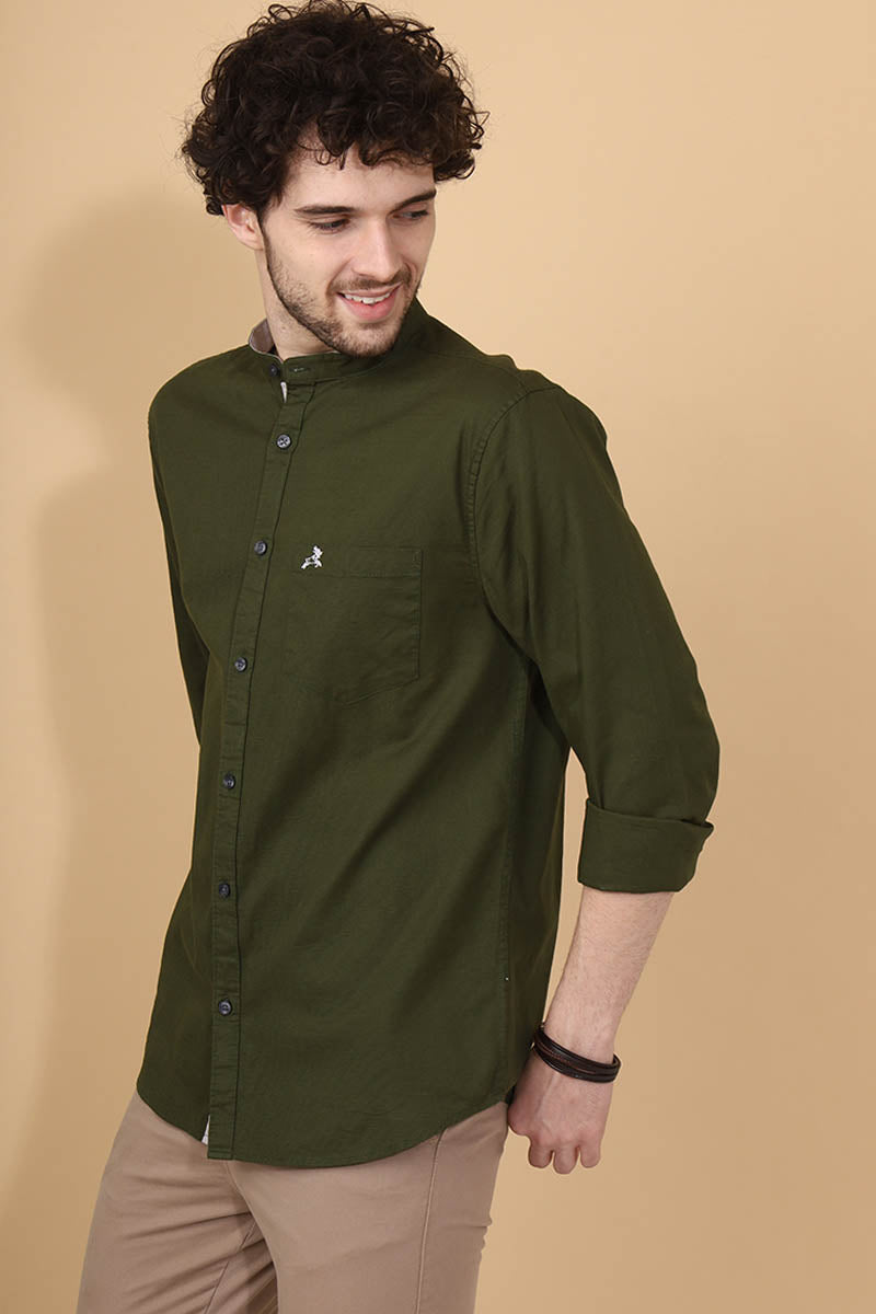 Green  Plain  Shirt