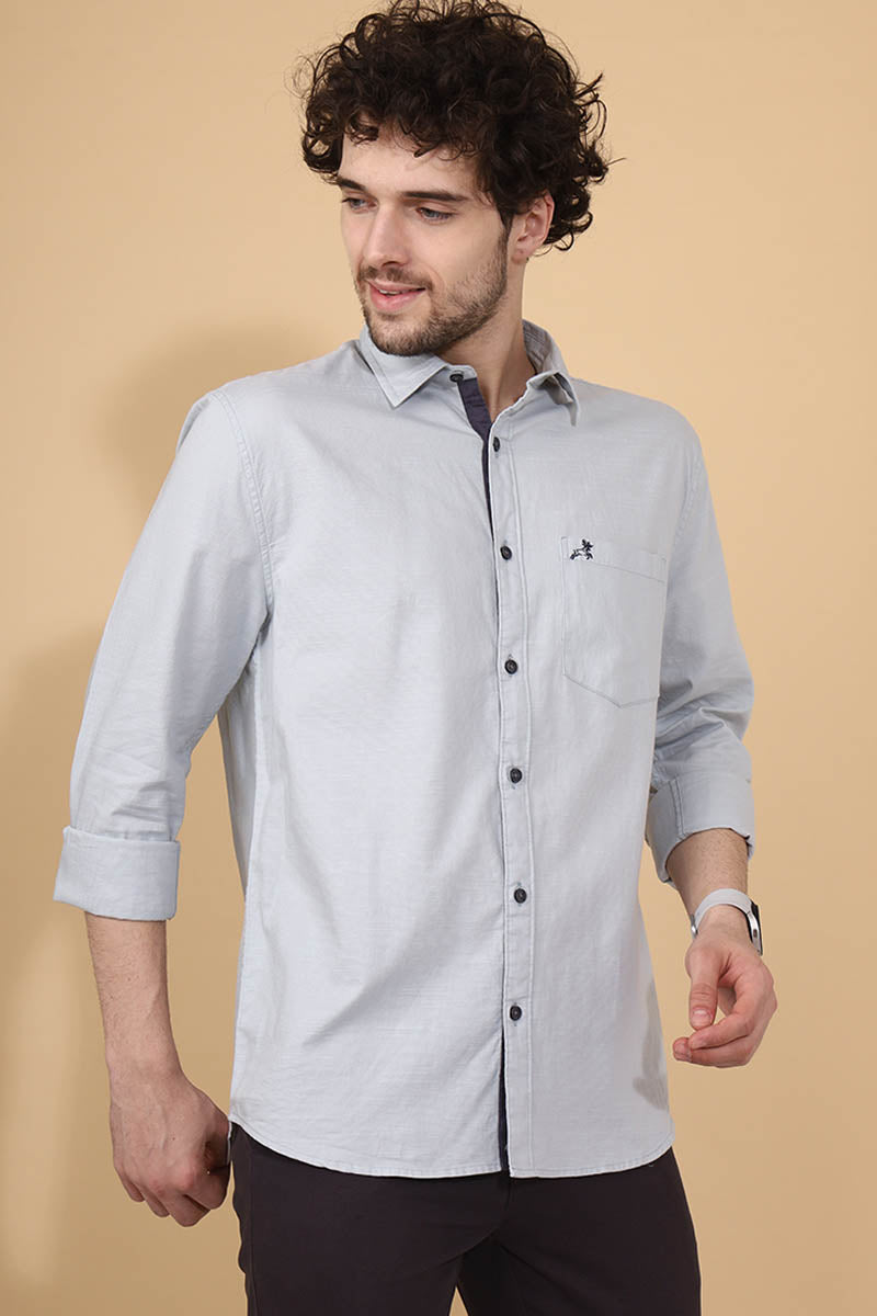 Grey Plain  Shirt