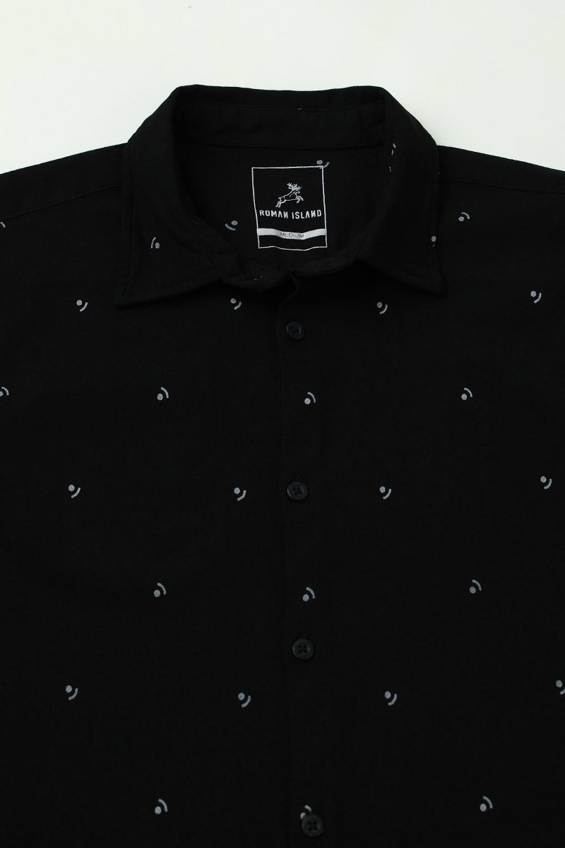 Black Print Shirt