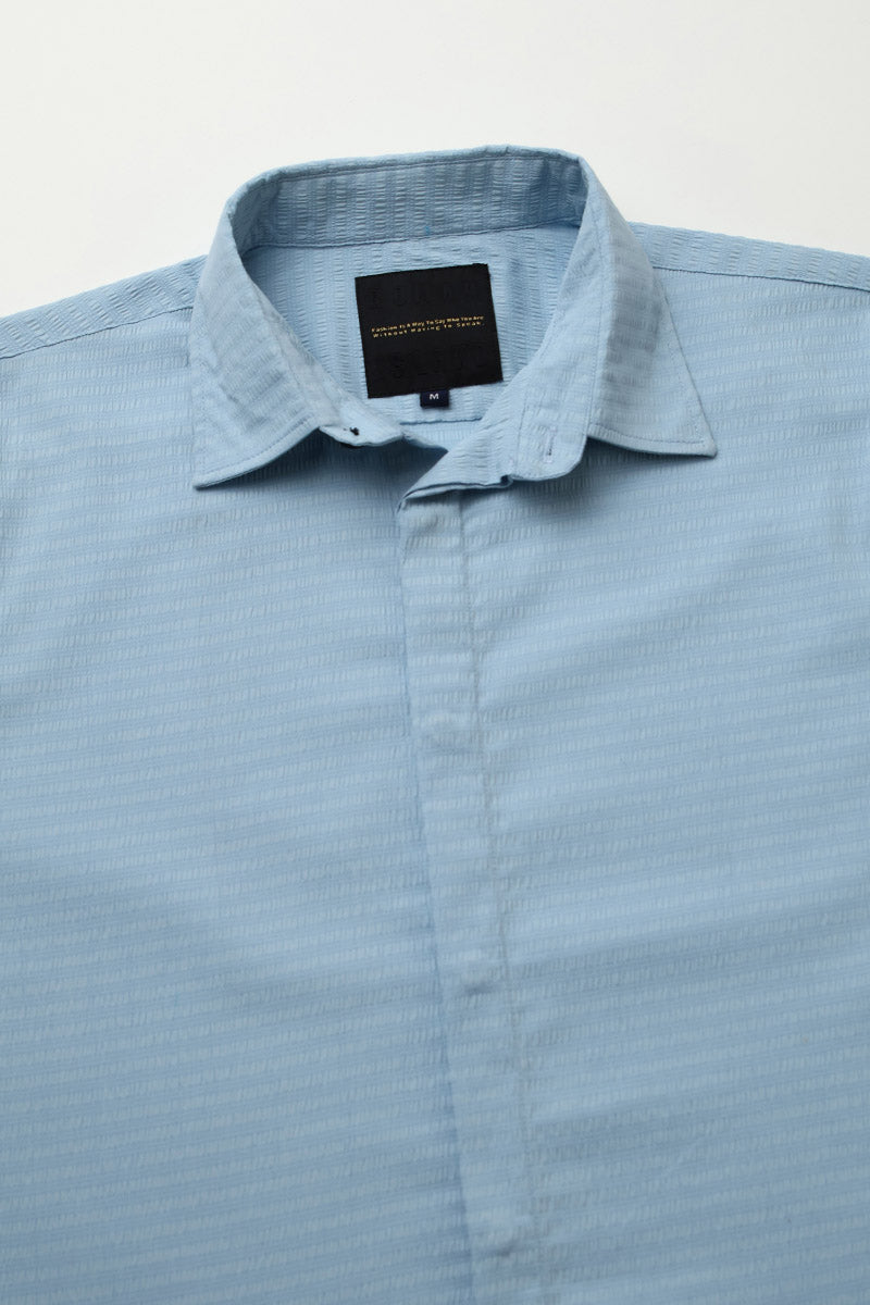 SkyBlue  Plain  Shirt
