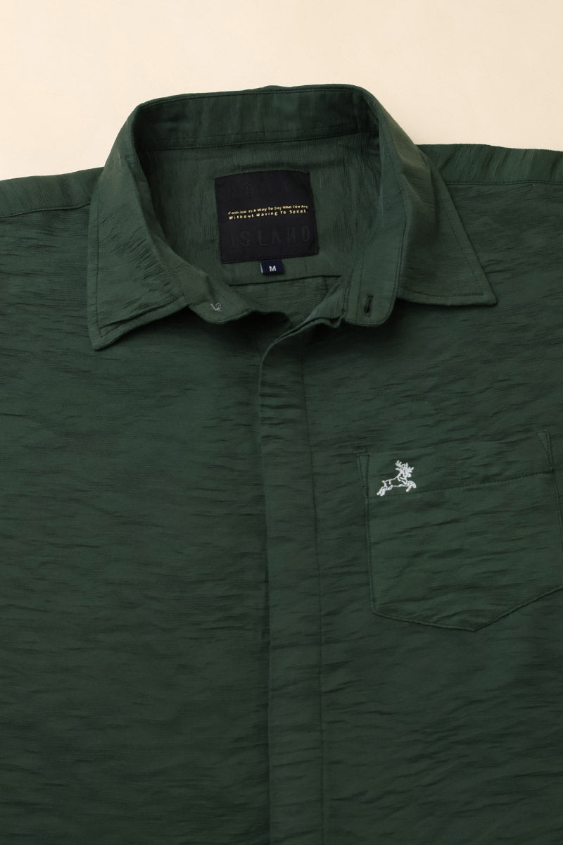 Green  Plain  Shirt
