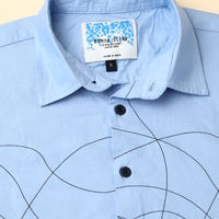 Blue  Engineered  Shirt