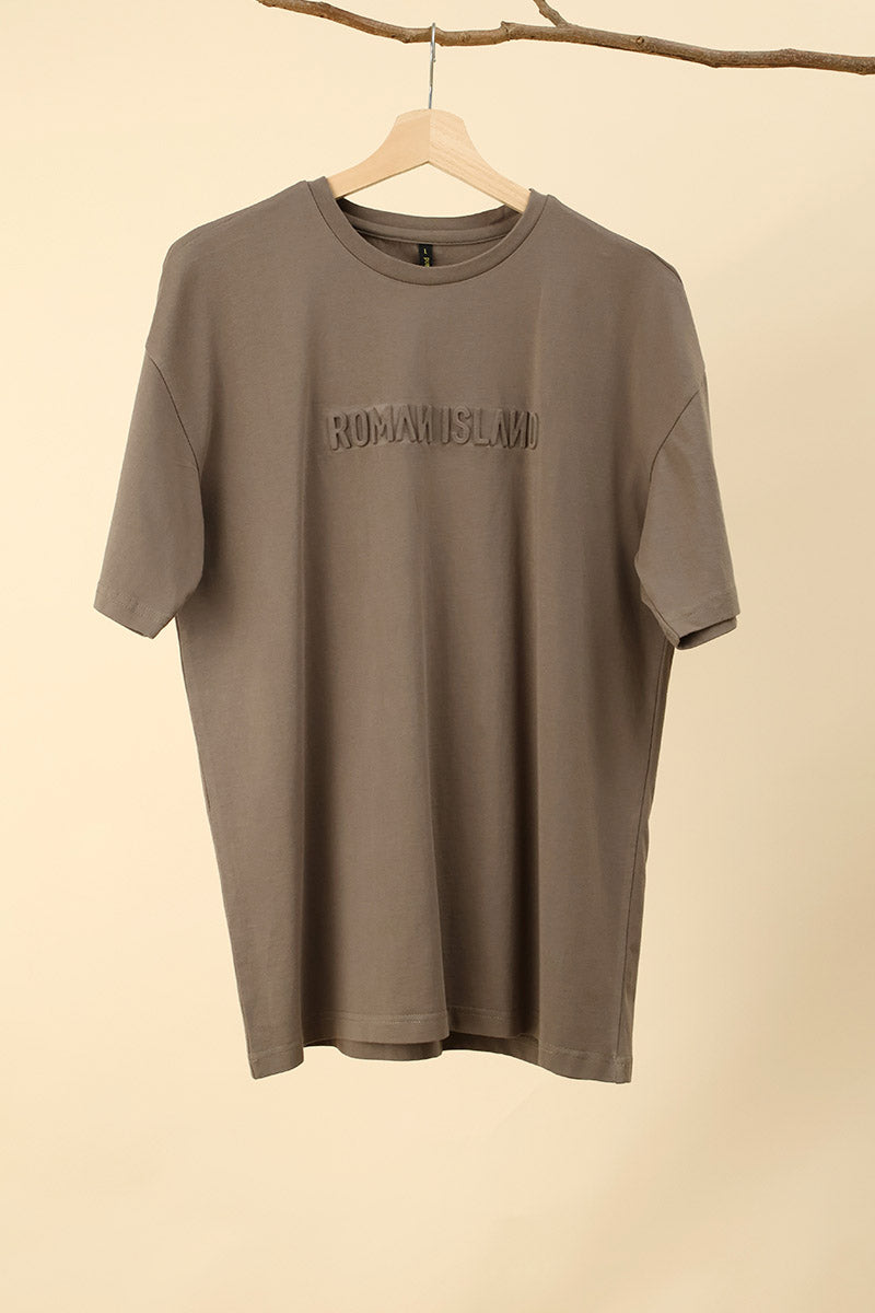 Grey  Plain  T-Shirt