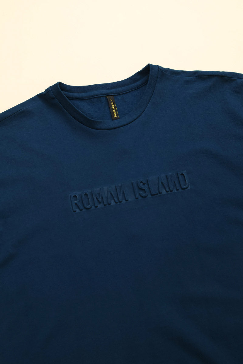 Blue  Plain  T-Shirt