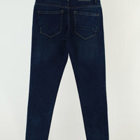 Blue  Plain  Jeans