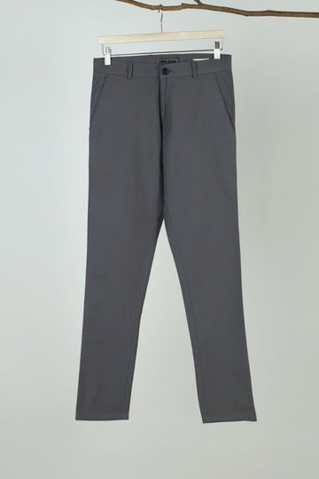 Grey  Plain  Trouser