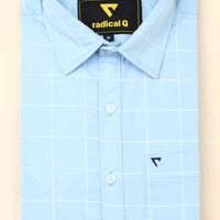 SkyBlue Checks Shirt