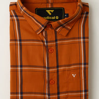 Orange Checks Shirt