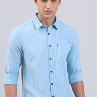 SkyBlue Stripe Shirt