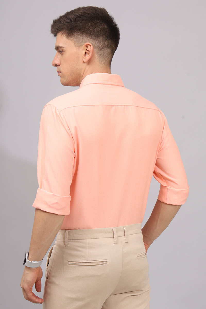 Orange Plain Shirt