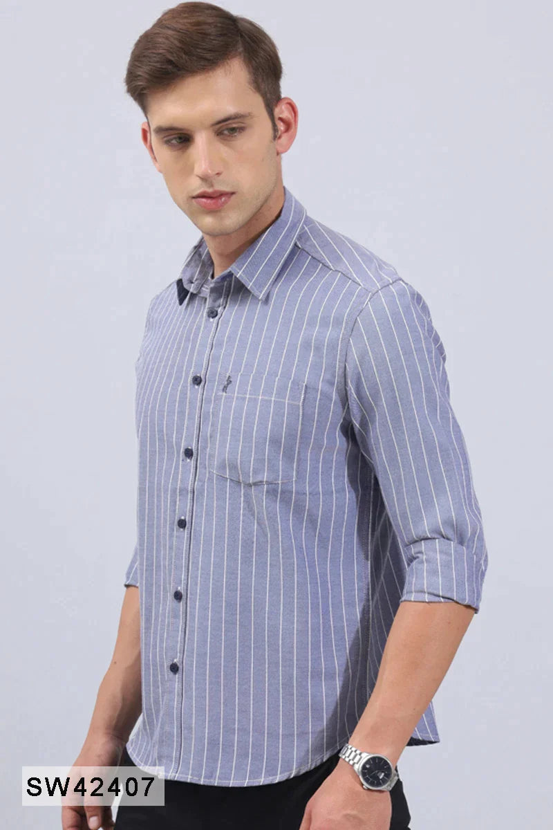 Grey Stripe Shirt