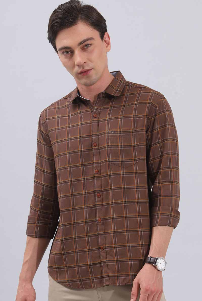 Brown Checks Shirt