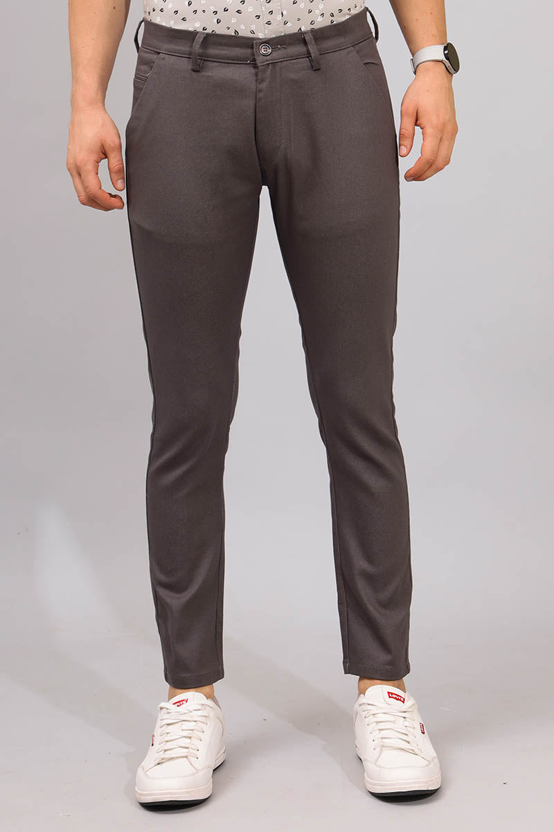 Olive Grey Plain Trouser