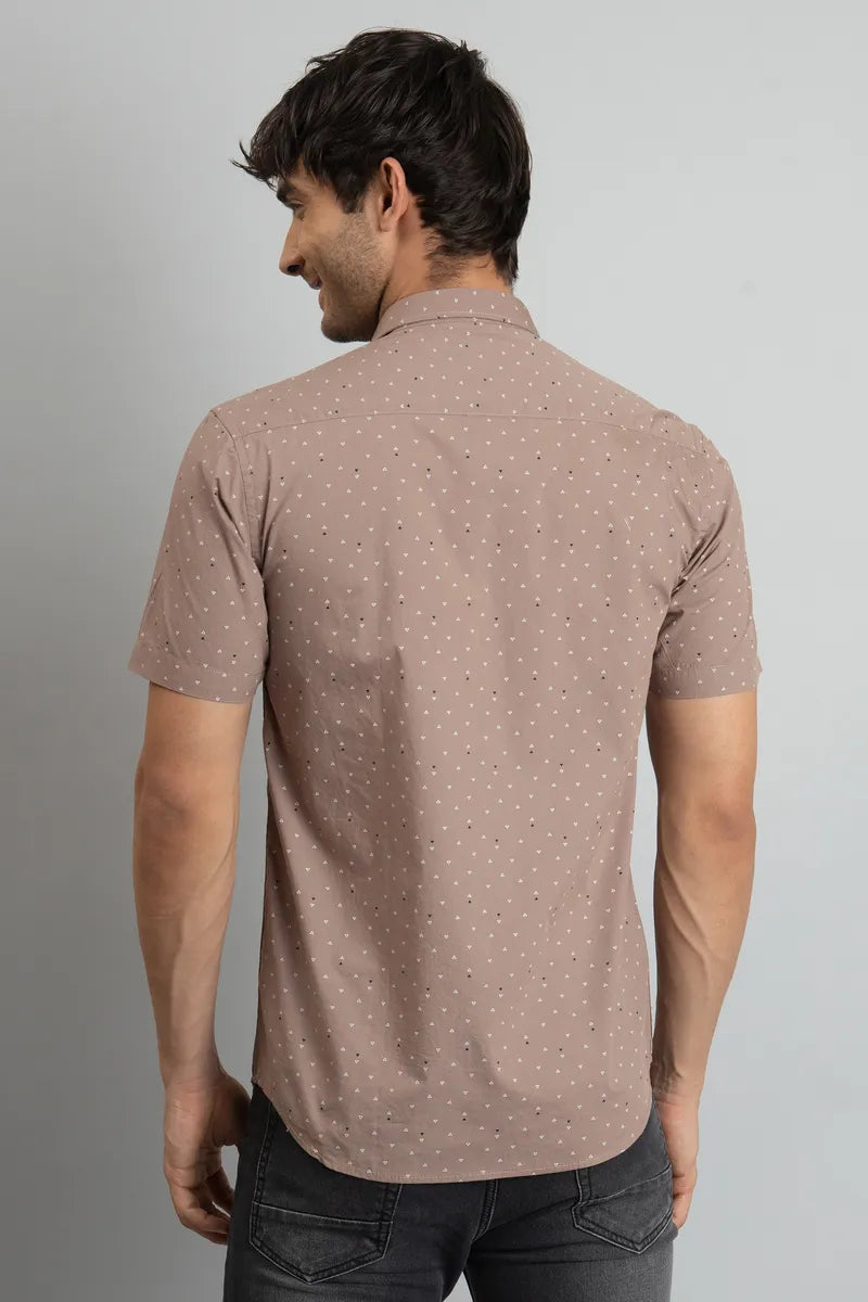 Brown Print Shirt