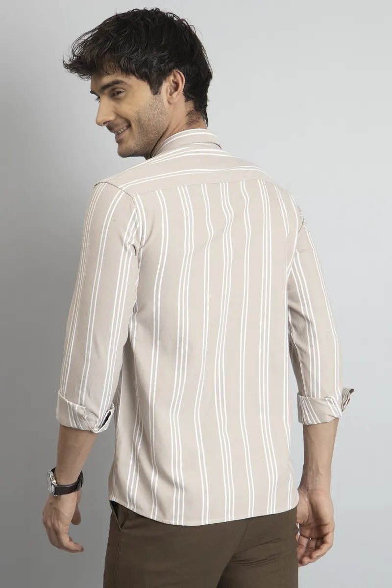 Brown Stripes Shirt