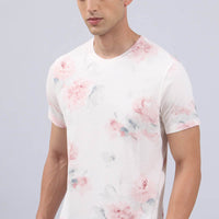 Cream Print T-Shirt