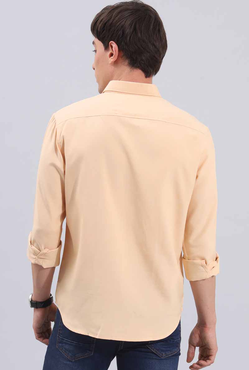Orange Plain Shirt