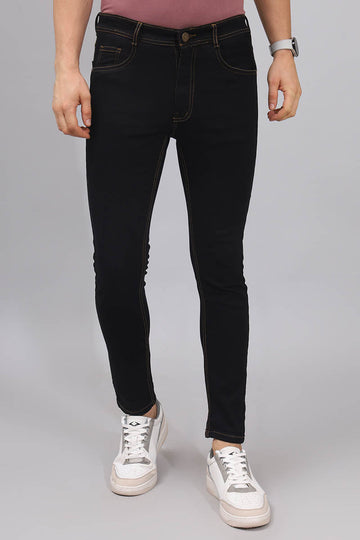 Black Plain Jeans