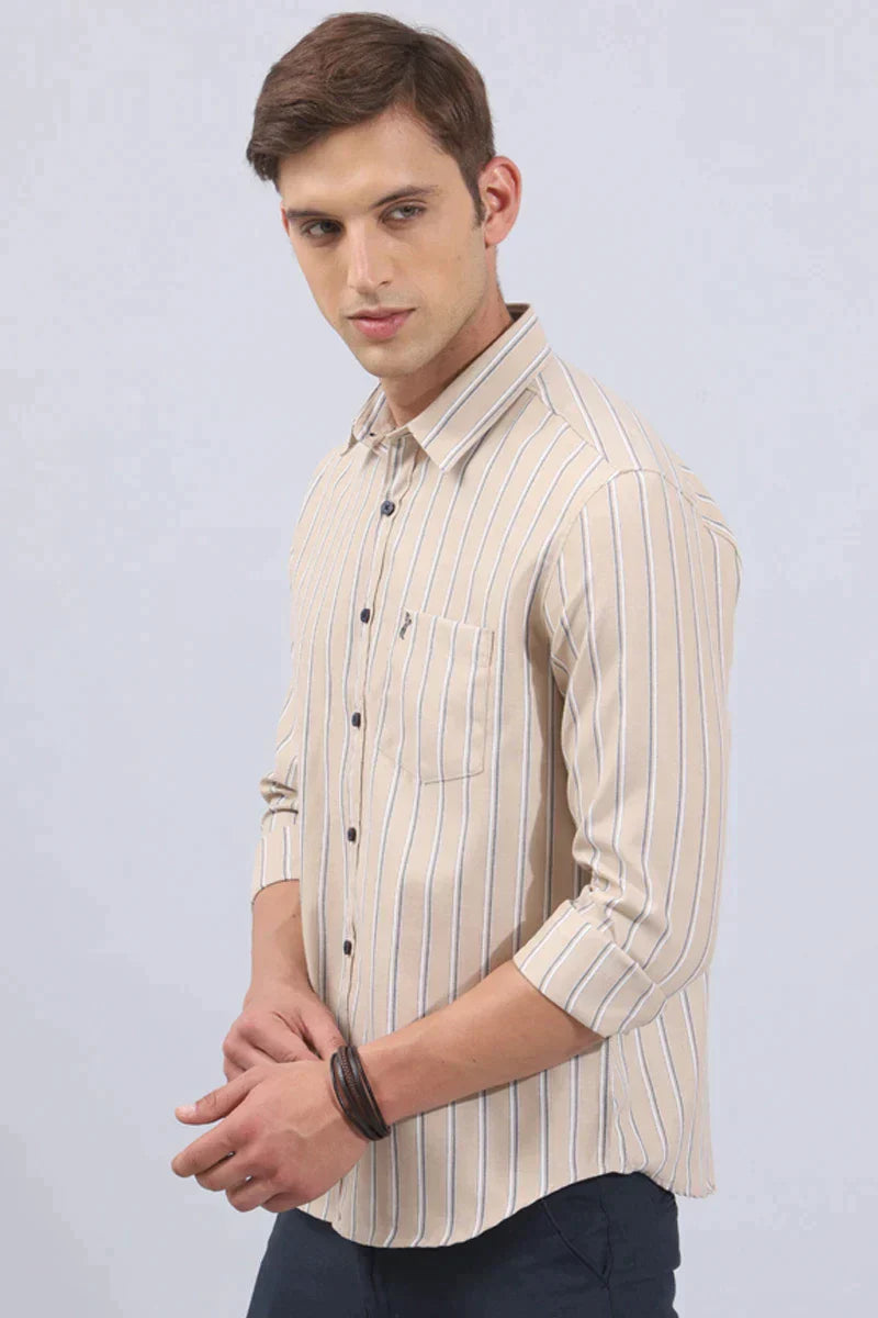 Brown Stripe Shirt