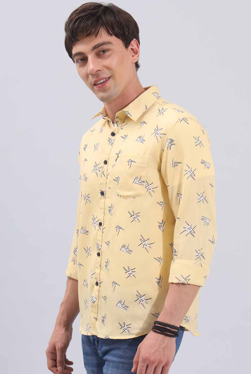 Yellow Print Shirt